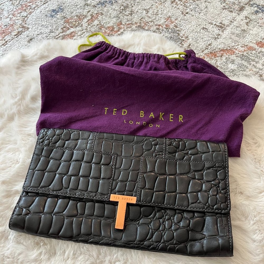 Ted Baker leather clutch